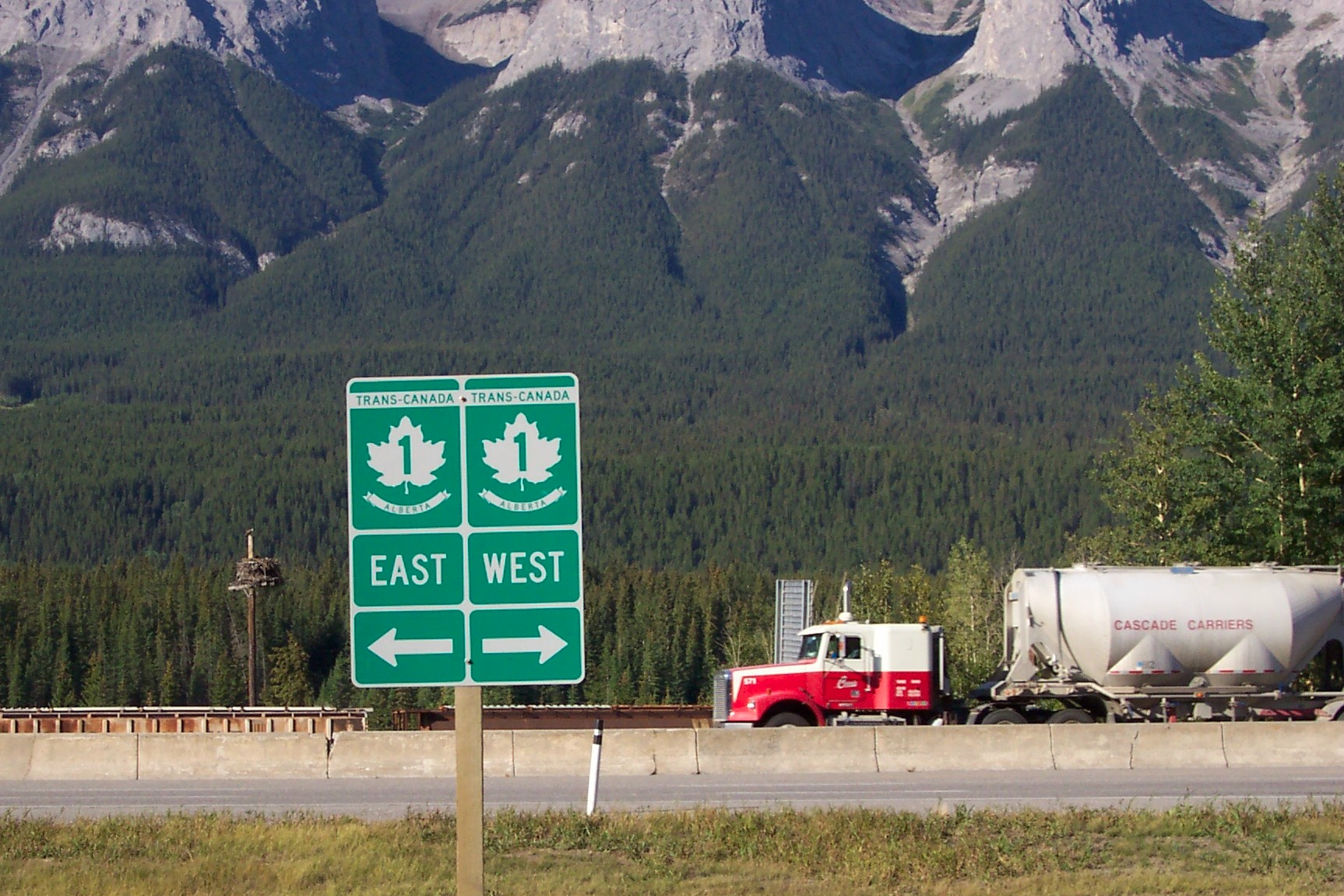 Truck in Rocky Mountains